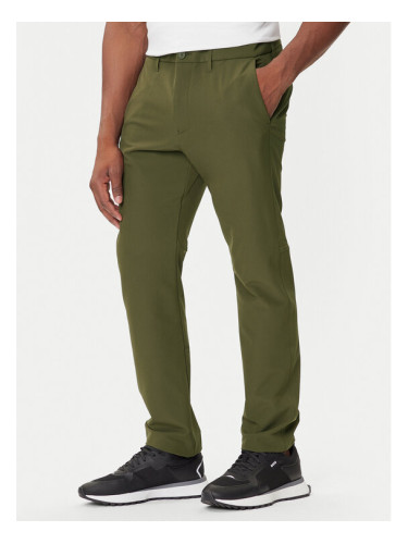 BOSS Текстилни панталони T_Commuter 50534303 Зелен Slim Fit