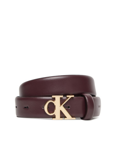 Calvin Klein Дамски колан Ck Buckle 30Mm Fixed Belt LV04F7054G Бордо