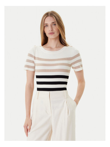 Morgan Пуловер 252-MPIANA Бежов Slim Fit