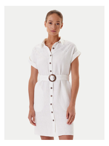 Tatuum Рокля тип риза Salima T2509.207 Бял Regular Fit