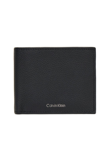 Calvin Klein Портфейл Foil Emboss Ew Bill Fold LV04D1062G Черен