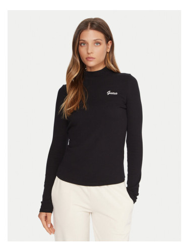 Guess Блуза V5BP10 KCBF1 Черен Slim Fit