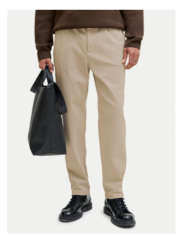 Jack & Jones Текстилни панталони Ace Neo 12282533 Бежов Tapered Fit