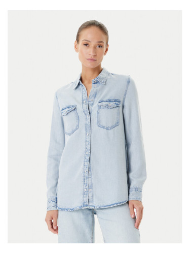 Guess дънкова риза W5YH33 D4N61 Син Regular Fit