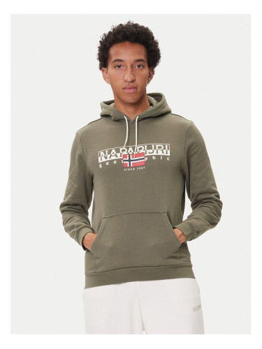 Napapijri Суитшърт B-Aylmer NP0A4I1D Каки Regular Fit