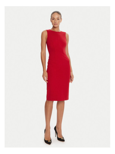 Marciano Guess Коктейлна рокля 5YGK30 7160A Червен Slim Fit