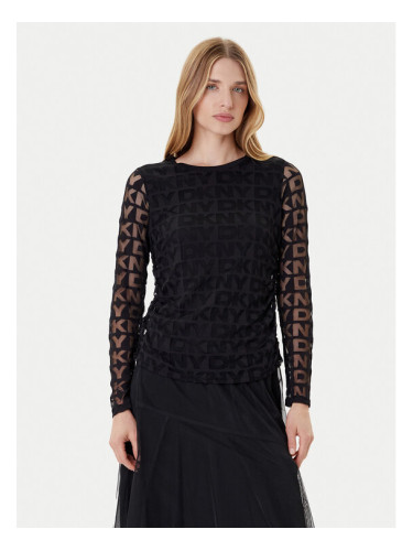DKNY Блуза P53HFWMF Черен Regular Fit