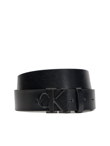 Calvin Klein Мъжки колан Ck Buckle Tumbled 35Mm LV04D7016G Черен