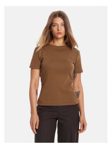 Tommy Hilfiger Тишърт New Cody WW0WW40587 Кафяв Slim Fit