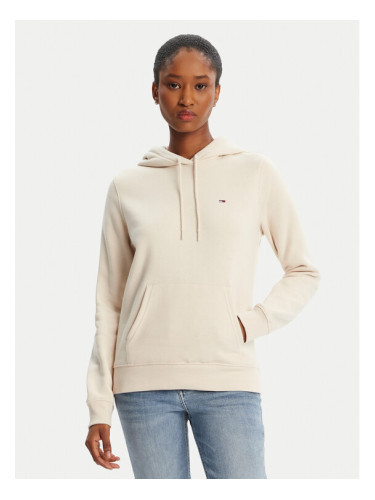 Tommy Jeans Суитшърт Flag DW0DW19958 Бежов Regular Fit