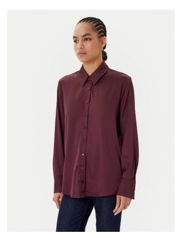 Guess Риза A114 Бордо Regular Fit