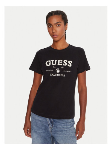 Guess Тишърт V5BI02 KCBF1 Черен Regular Fit