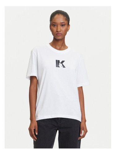 Karl Lagerfeld Jeans Тишърт A3W17094 Бял Regular Fit