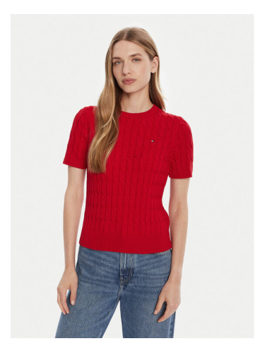 Tommy Hilfiger Пуловер WW0WW45656 Червен Regular Fit