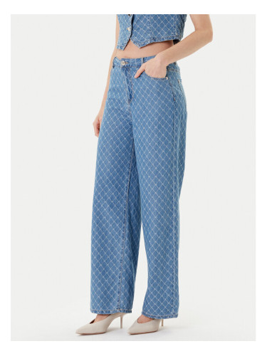 Morgan Дънки 252-PSTEL Син Wide Leg