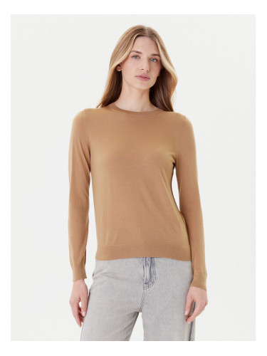 BOSS Пуловер Ferpina 50544987 Бежов Slim Fit