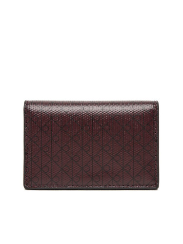 Calvin Klein Портфейл Emblem Aop Accordion Cardcase LV04F1083G Бордо