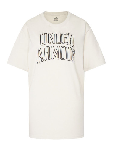 Under Armour Тишърт Ua Rival Campus 6007883 Екрю Oversize