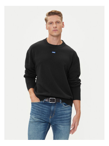 HUGO Пуловер San Casey-CP 50543784 Черен Relaxed Fit