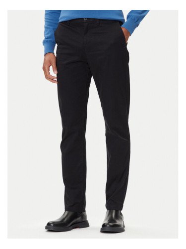 Calvin Klein Чино панталони LV040EM633 Черен Slim Fit