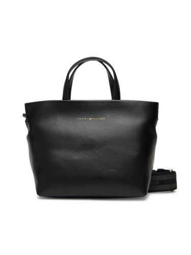 Tommy Hilfiger Дамска чанта Th Logotape AW0AW17694 Черен