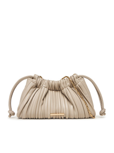 Calvin Klein Дамска чанта Plisse Mini Drawstring Bag LV04F3077G Екрю