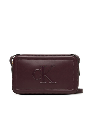 Calvin Klein Дамска чанта Bold Ck Camera Bag LV04F3220G Бордо