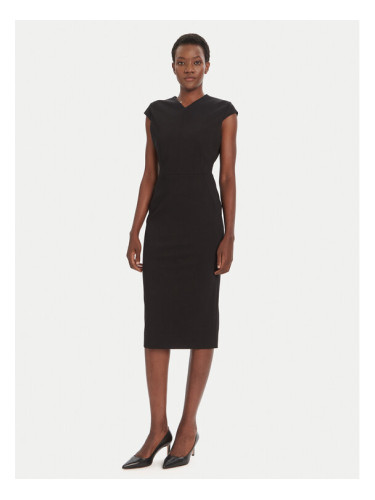 BOSS Коктейлна рокля Dulisa 50541987 Черен Slim Fit
