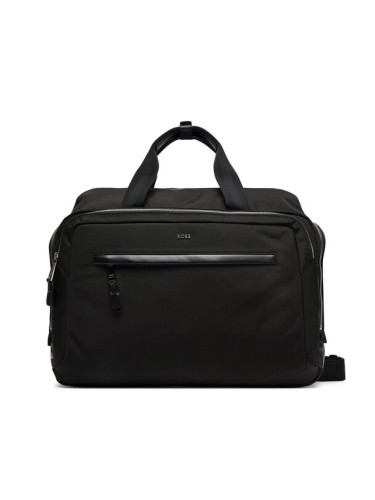 BOSS Чанта за лаптоп Highway 50548008 Черен