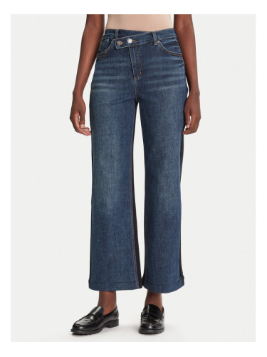 Desigual Дънки Twist 25WWDD14 Тъмносин Wide Leg