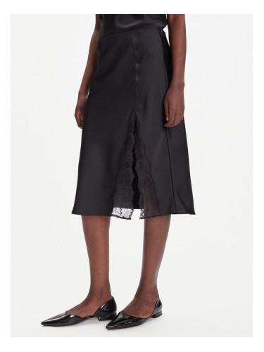 Calvin Klein Миди пола LV044C672G Черен Regular Fit