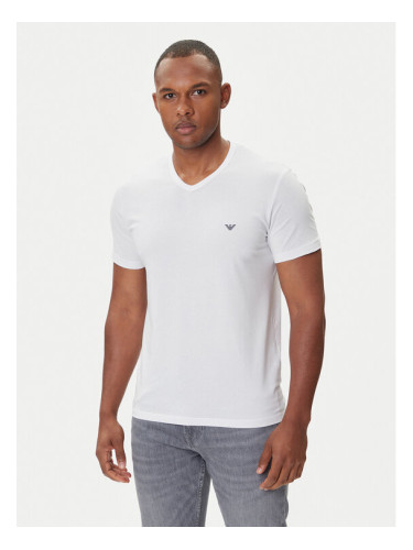 Emporio Armani Underwear Комплект 2 тишъртки EM000392 AF14132 M0082 Бял Regular Fit