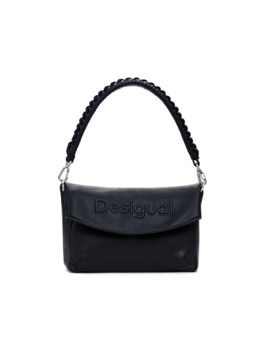 Desigual Дамска чанта Half Logo Trokel 25WAXPAL Черен