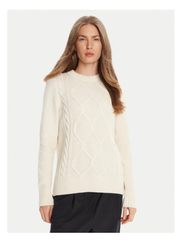 Barbour Пуловер Burne Crew LKN1572WH51 Екрю Regular Fit