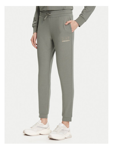 EA7 Emporio Armani Долнище анцуг 8NTP66 TJ9RZ U8142 Зелен Regular Fit