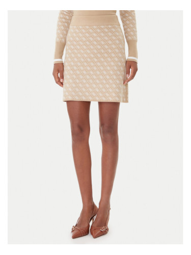 Guess Пола тип молив W5BD81 Z3JD2 Бежов Slim Fit