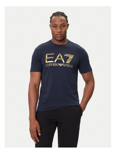 EA7 Emporio Armani Тишърт 7M001189 AF17789 UB102 Тъмносин Regular Fit