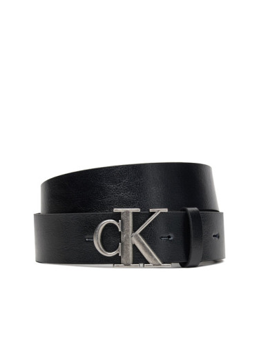 Calvin Klein Мъжки колан Ck Buckle Tumbled 35Mm LV04D7016G Черен