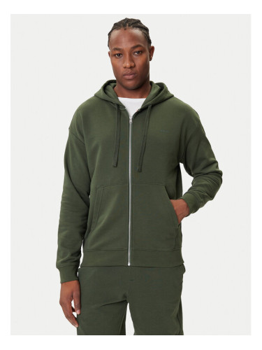 HUGO Суитшърт Dapozip 50548651 Зелен Relaxed Fit