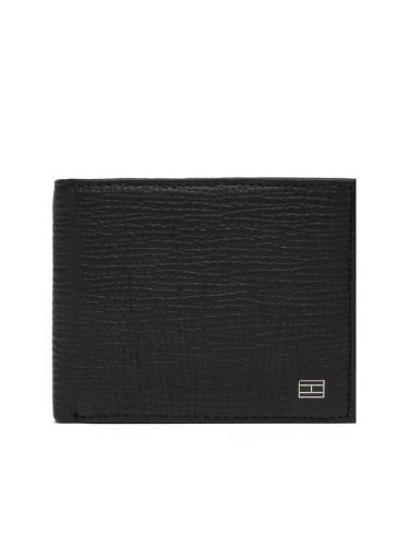 Tommy Hilfiger Портфейл Th Flag Cc & Coin AM0AM13709 Черен