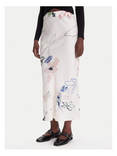 Desigual Макси пола Paul 25WWFW07 Бял Regular Fit