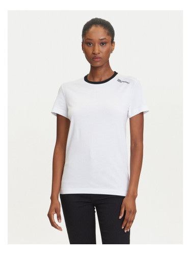 Karl Lagerfeld Jeans Тишърт A3W17051 Бял Slim Fit