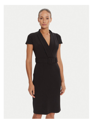 Rinascimento Коктейлна рокля CFC0125582003 Черен Slim Fit