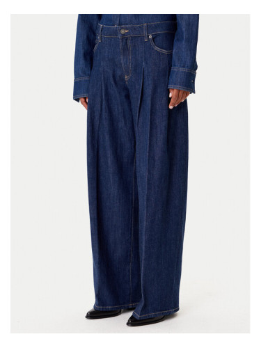 Guess Jeans Дънки W5BA2U D002A Тъмносин Wide Leg