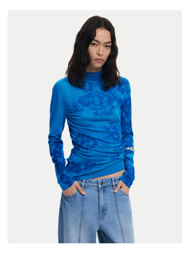 Desigual Поло Ottawa 25WWJF38 Син Regular Fit