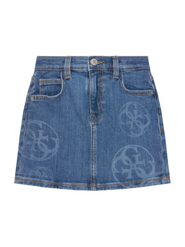 Guess Дънкова пола J5YD07 D4MS0 Син Regular Fit