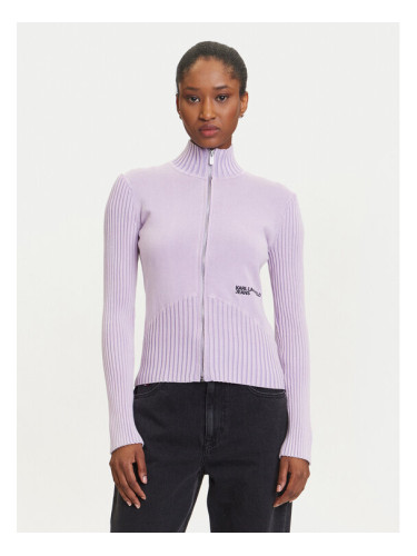 Karl Lagerfeld Jeans Кардиган A3W18010 Виолетов Slim Fit