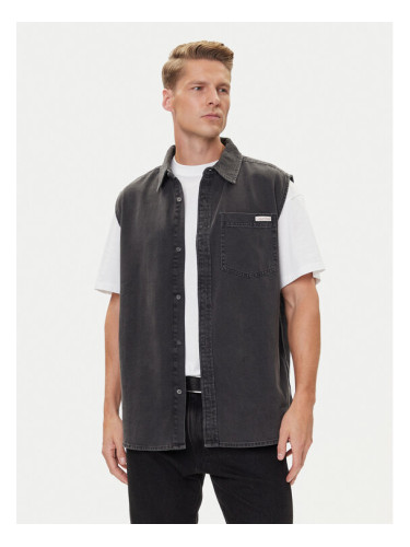 Calvin Klein Jeans Елек LV04RC733G Черен Regular Fit