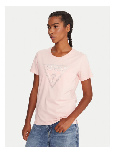 Guess Тишърт W5BI18 I3Z14 Розов Regular Fit