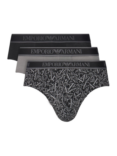 Emporio Armani Underwear Комплект 3 чифта слипове EM000369 AF10779 MC198 Сив